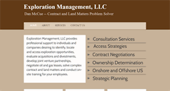 Desktop Screenshot of explorationmanagement.com